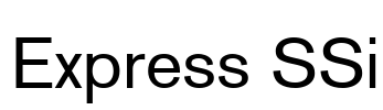 Express SSi Font Image