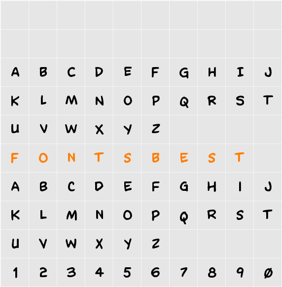 Domino Mask Bold Character Map