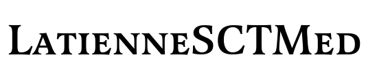 LatienneSCTMed Font Image