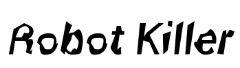 Robot Killer Font Image