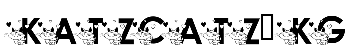 KATZCATZ_KG Font Image