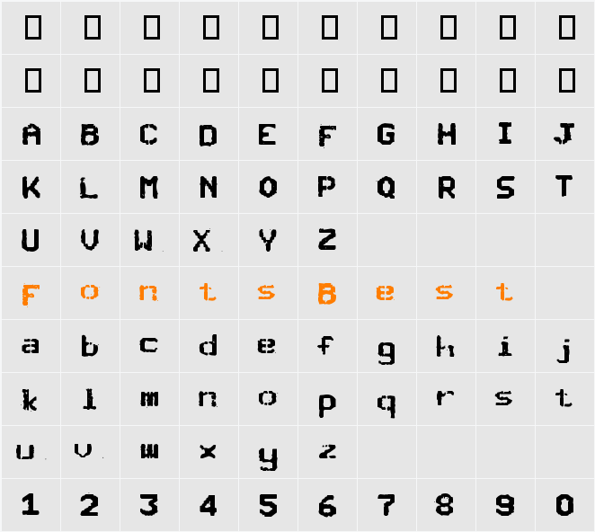 SNCBishop Character Map