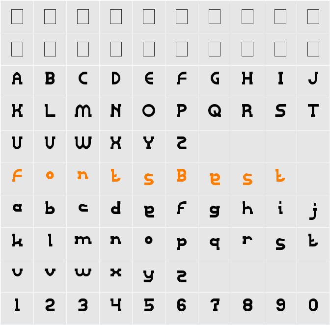 Right POWER Character Map