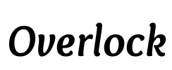 Overlock Font Image