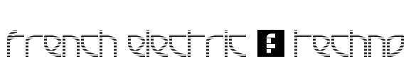 French Electric - Techno Font Image