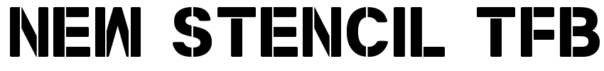 New Stencil tfb Font Image