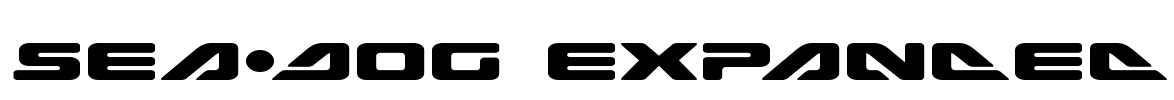 Sea-Dog Expanded Font Image