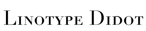 Linotype Didot