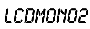 LCDMono2 Font Image