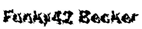 Funky42 Becker Font Image