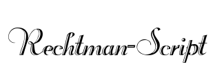 Rechtman-Script Font Image