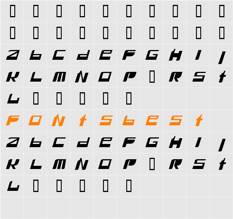 SNAFU Character Map