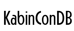 KabinConDB Font Image