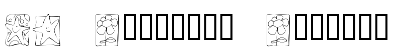 KR Scrappin Squares Font Image