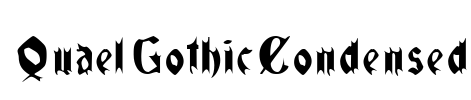 QuaelGothicCondensed Font Image