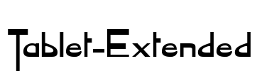 Tablet-Extended Font Image