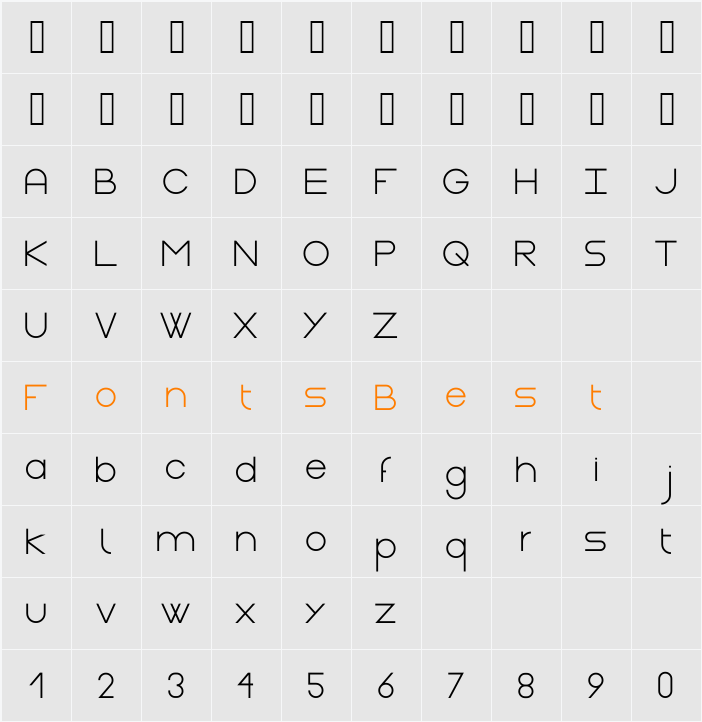 Gasalt Character Map