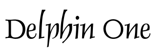 Delphin One Font Image