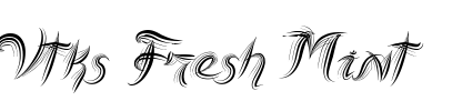 Vtks Fresh Mint Font Image