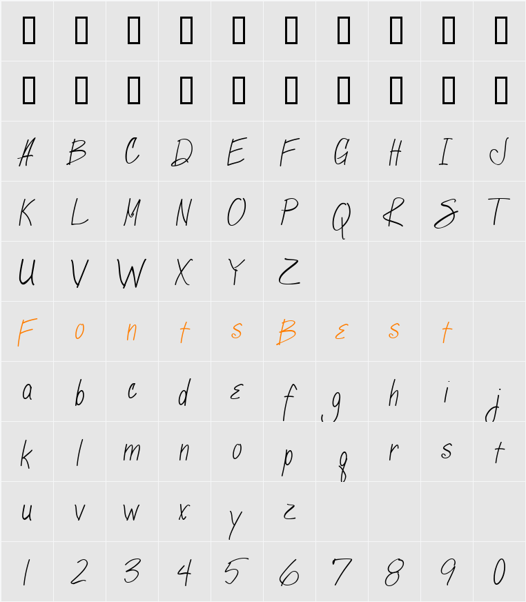Marcie Character Map