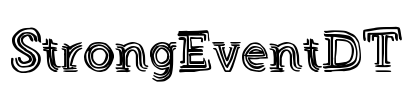StrongEventDT Font Image
