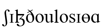 SILDoulosIPA Font Image