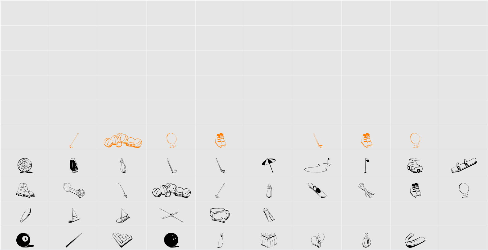 SoloSport Character Map