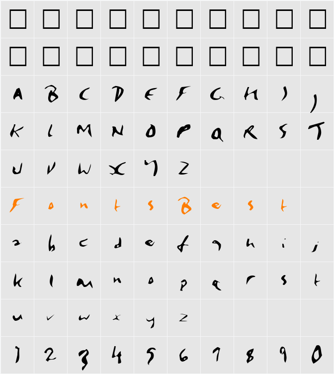 Elmore Character Map