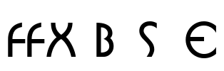 FFX Buster Font Image
