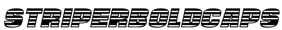 StriperBoldCaps Font Image