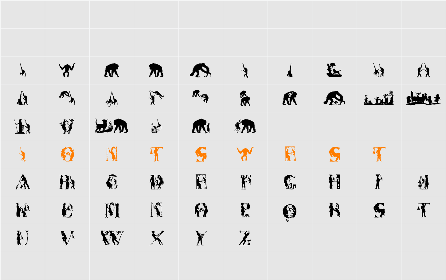 MKapish Character Map