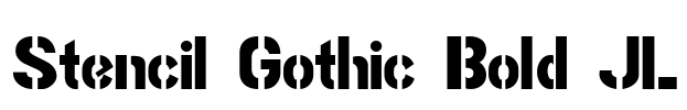 Stencil Gothic Bold JL