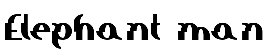 Elephant man Font Image