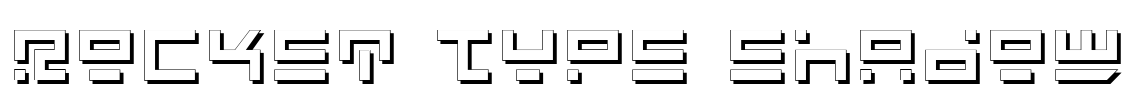 Rocket Type Shadow Font Image