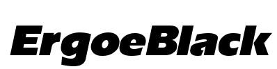 ErgoeBlack Font Image