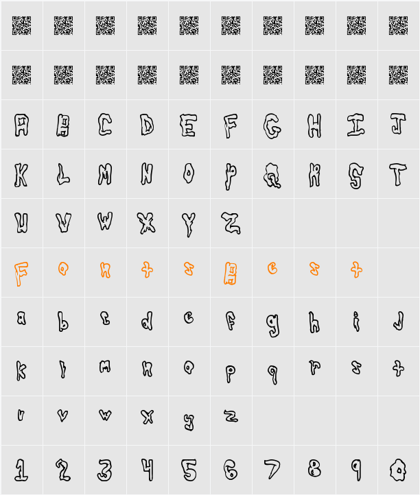 Globtastic Character Map