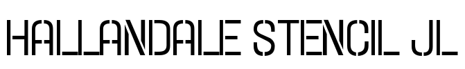 Hallandale Stencil JL