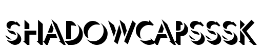 ShadowCapsSSK Font Image