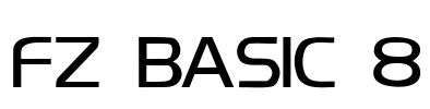 FZ BASIC 8 Font Image
