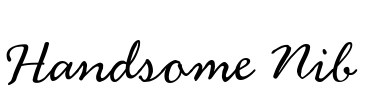 Handsome Nib Font Image