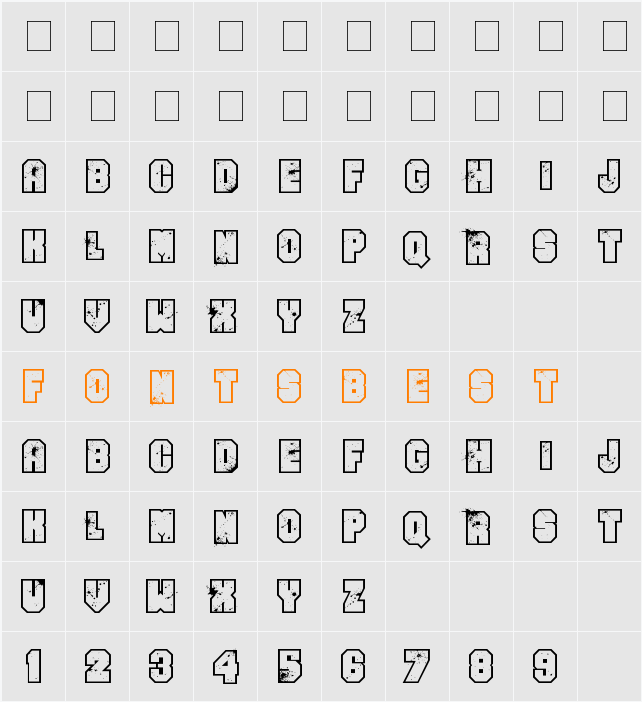 Even Badder Mofo Character Map