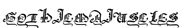 GothicMajuscles Font Image