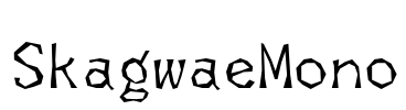 SkagwaeMono Font Image