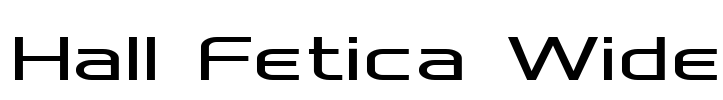 Hall Fetica Wide Font Image