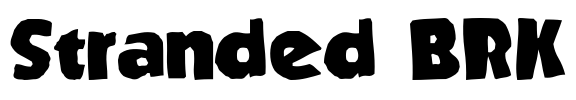 Stranded BRK Font Image