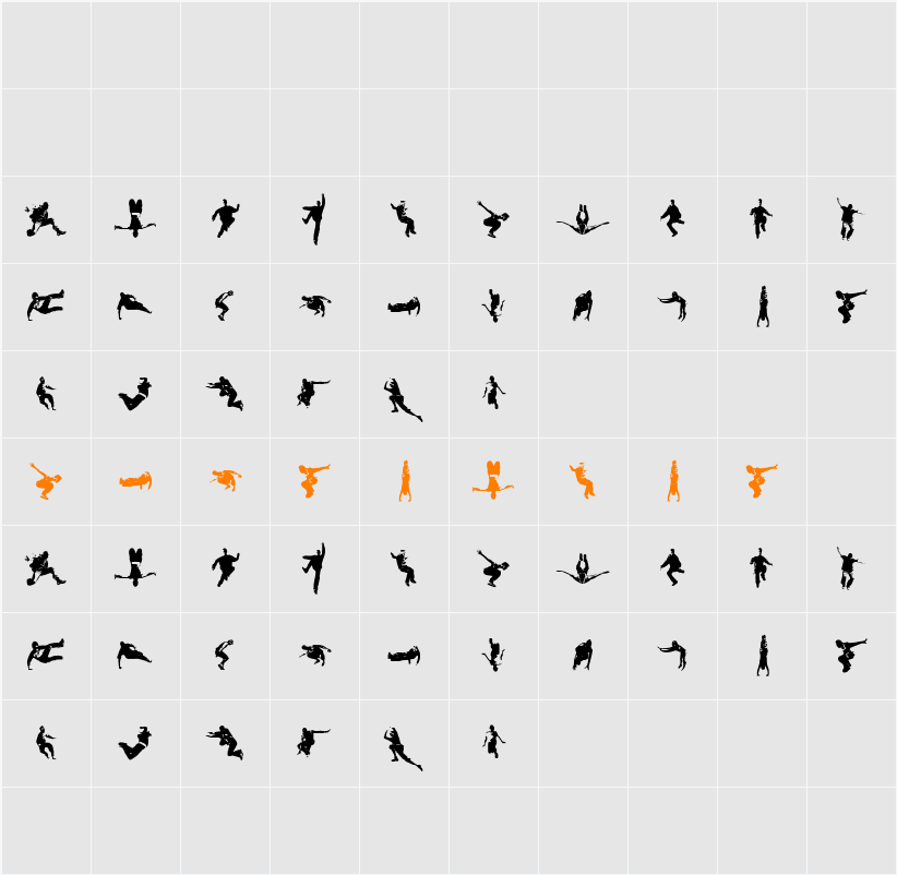 Parkour Character Map