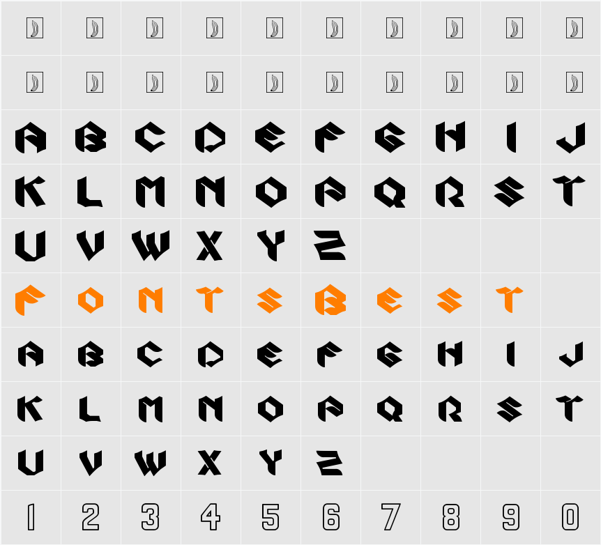 Zook Character Map