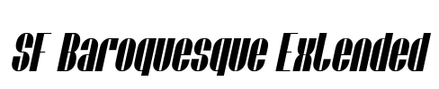 SF Baroquesque Extended Font Image