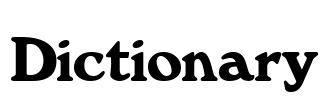 Dictionary Font Image