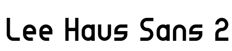 Lee Haus Sans 2 Font Image